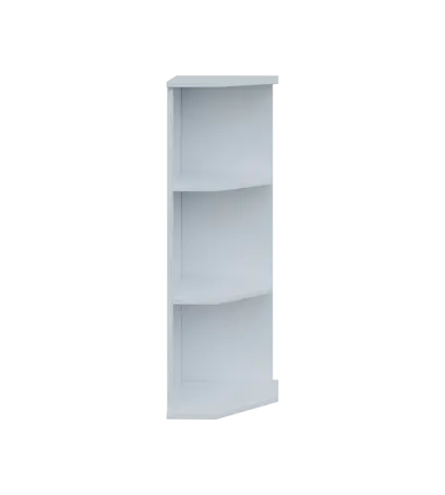 TZ 3 - 3 kancelářská skříň rohová, pravá, 1107x360x400, bílá